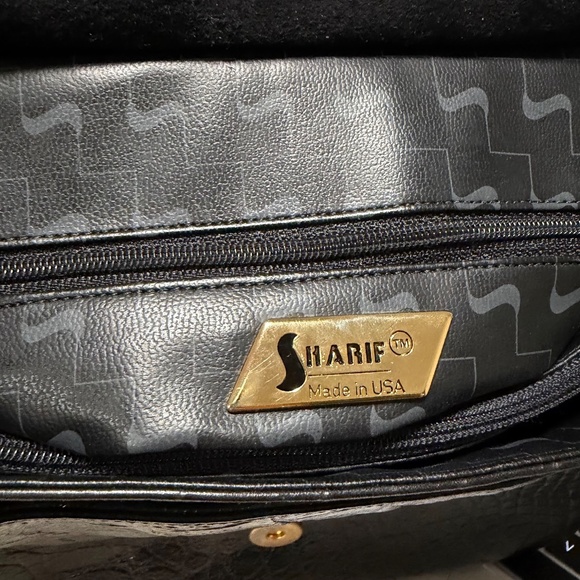 Sharif 80s Vintage Embossed Leather Leopard Print Rare Handbag Purse Bag - Picture 9 of 9